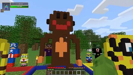Minecraft School - ZOO ANIMALS LEGO BUILDING CHALLENGE!