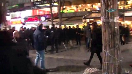 Başkent’te havai fişekli eyleme gazlı müdahale