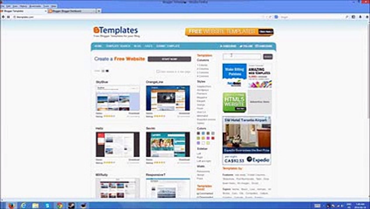 How To Use A Custom Blogger Template 2014 (NEW BLOGGER INTERFACE) HD Movies With Freelance Support