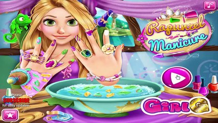 Makeover Games » Princess Rapunzel Manicure game for kids