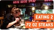 Woman Destroys Two 72 Oz Steaks | World Record?