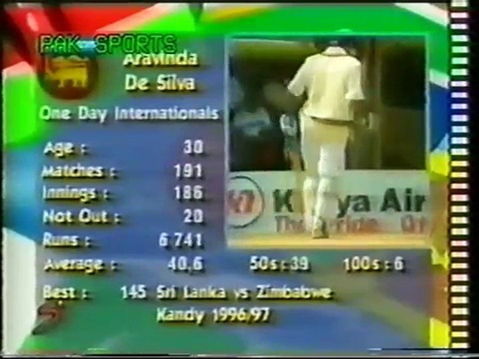 Aravinda De Silva 119 vs Pakistan 1996_97