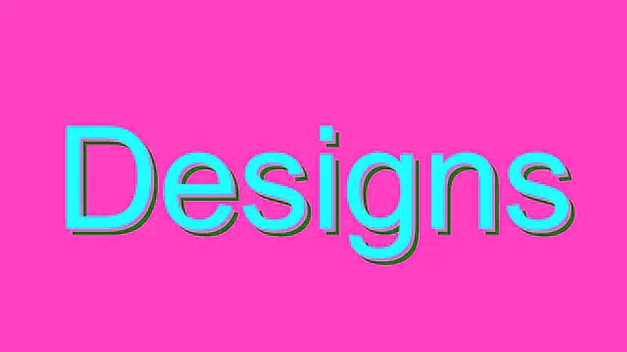 How to Pronounce Designs
