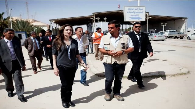 Angelina Jolie Visits Somali Refugees In Tunisia Full HD Video