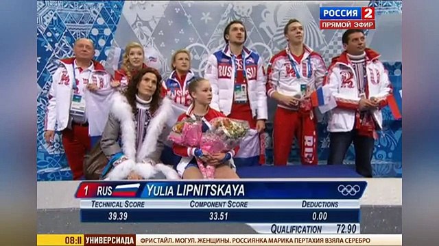 Юлия Липницкая- Интервью для канала Россия 2 [06/02/2015]