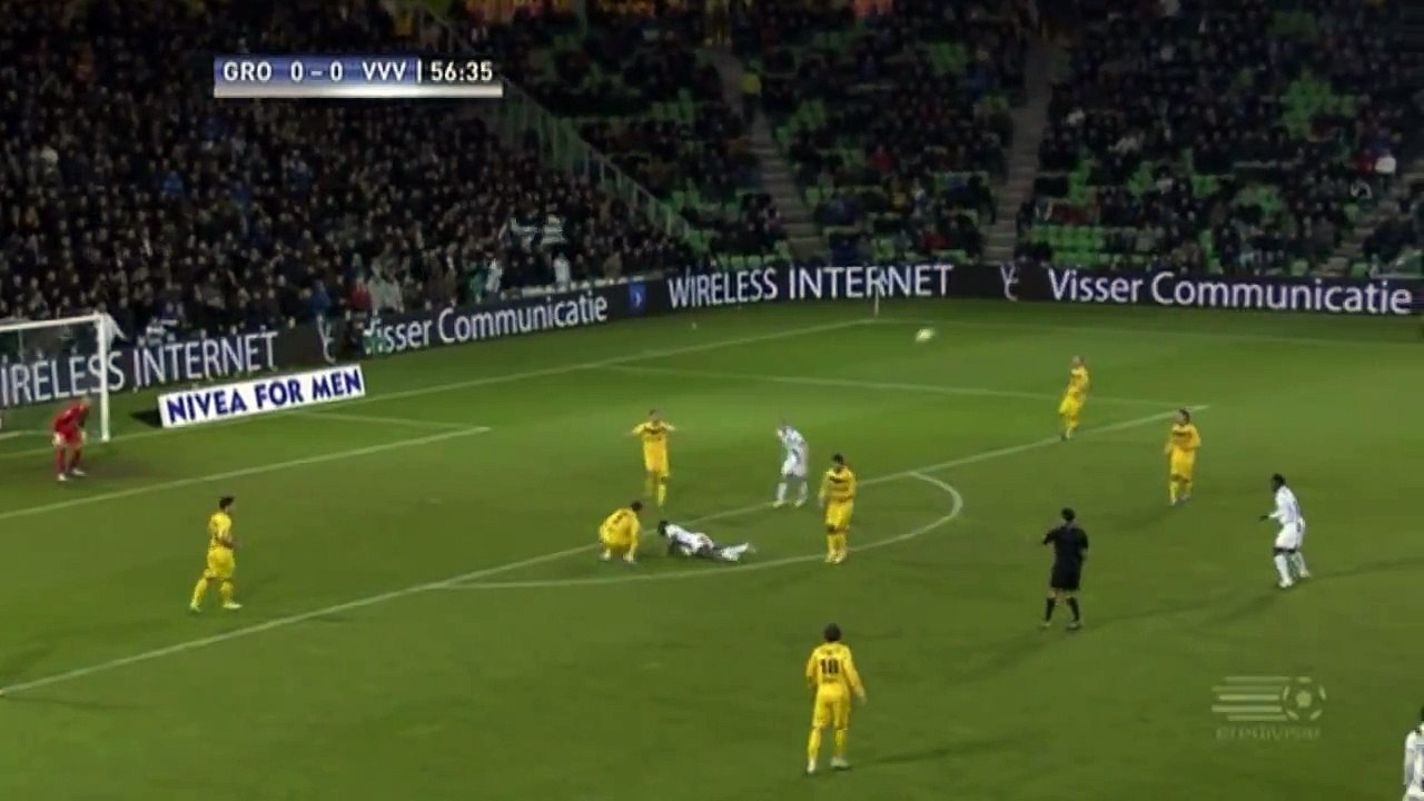 Referee Reacts To Manager Rage   Groningen v VVV   Dutch Eredivisie League Highlights   16 12 2012