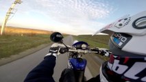 YAWN! LONG Motorcycle Wheelie! TTR 600