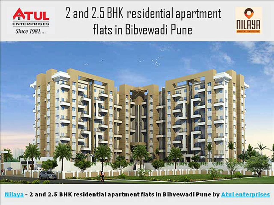 Nilaya 2 and 2.5 BHK residential apartment flats in Bibvewadi Pune by Atul enterprises