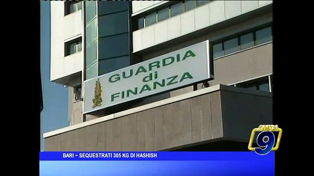 BARI | Sequestrati oltre 300 kg di hashish