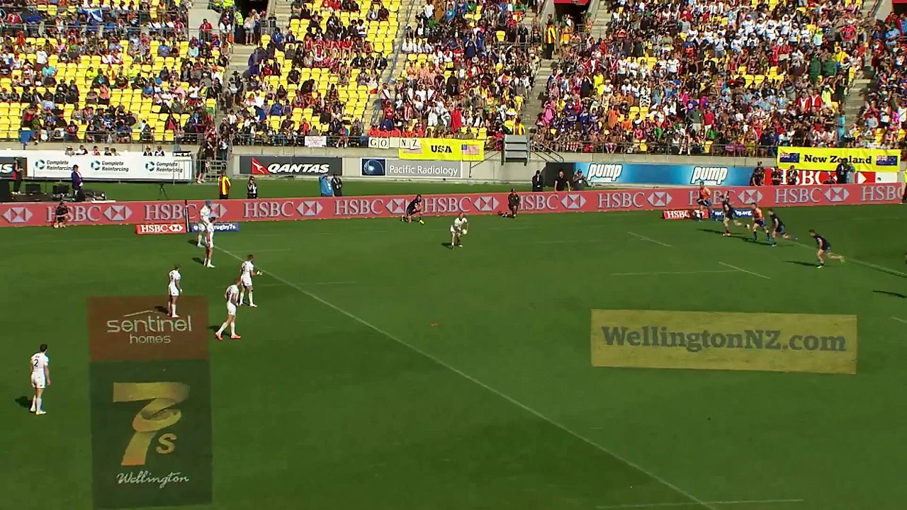 Dramatic last-gasp winning try for England Sevens