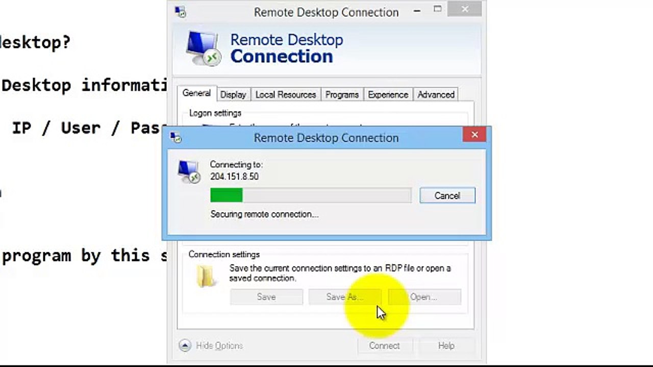 How to use remote desktop ?