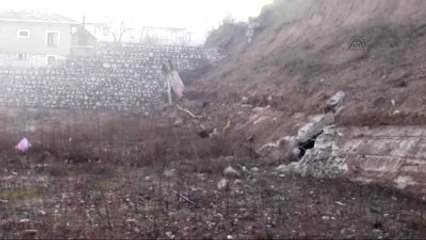 Kuvvetli Sağanak Toprak Kaymasına Neden Oldu