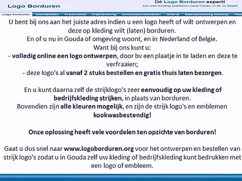 Logo op kleding borduren in Gouda