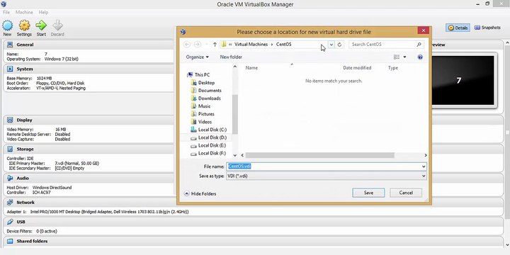 Installing CentOS on VirtualBox