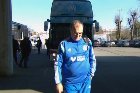 L'arrivée des Olympiens au stade de la Route de Lorient