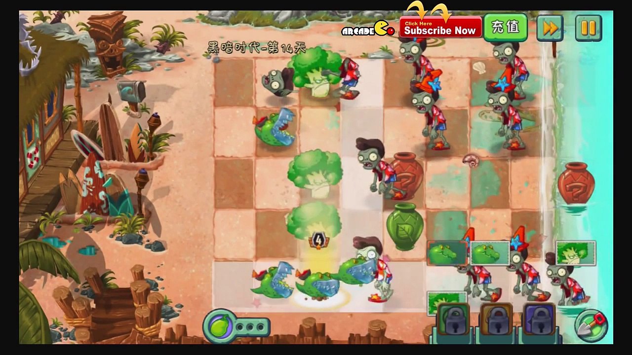 Plants Vs Zombies 2  BWB VASEBREAKER Guacodile Big Wave Beach Day 14