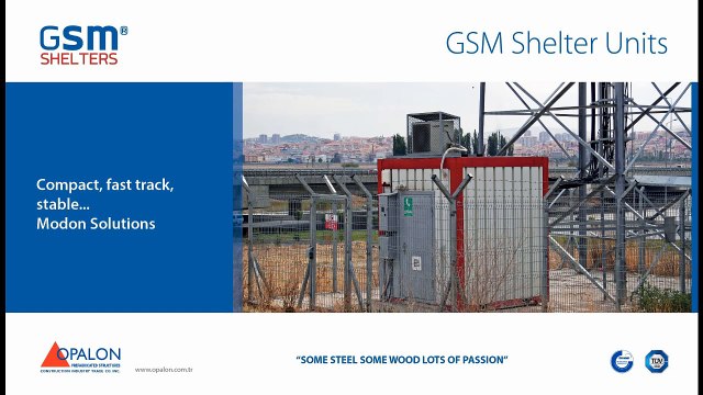 OPALON préfabriqués Container acier ABRIS Structure de GSM