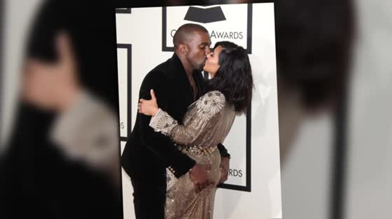Kim Kardashian und Kanye West knutschen bei den Grammys