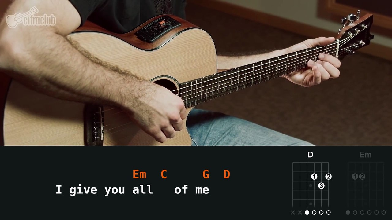 All Of Me - John Legend (simplified guitar lesson - aula de violão simplificada)