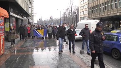 Bosna Hersek'te Protesto