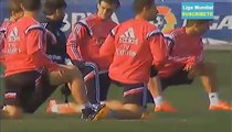 Martin Ødegaard Training with Cristiano Ronaldo and James Rodriguez Real Madrid