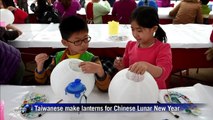 Taiwanese prepare lanterns to celebrate Chinese Lunar New Year