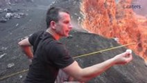 Watch This Guy Roast Marshmallows Over A Volcano