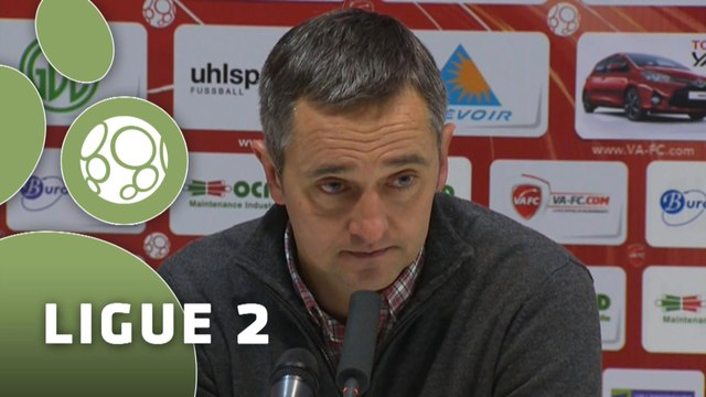 Conférence de presse Valenciennes FC - AJ Auxerre (1-2) : Bernard CASONI (VAFC) - Jean-Luc VANNUCHI (AJA) - 2014/2015