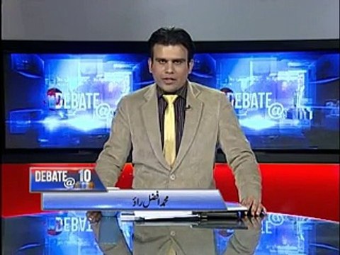 AFZAL RAO(Debate@10 with TAJ HAIDER(PPPP)on Sindh Assembly Session.