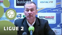 Conférence de presse ESTAC Troyes - GFC Ajaccio (1-1) : Jean-Marc FURLAN (ESTAC) - Thierry LAUREY (GFCA) - 2014/2015