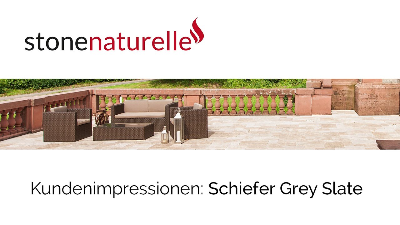 Naturstein Schiefer Grey Slate im Wohnraum - stonenaturelle AG