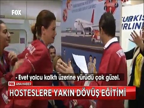 Türk Hava Yollarının Hostesleri yakın dövüş eğitimi alıyor