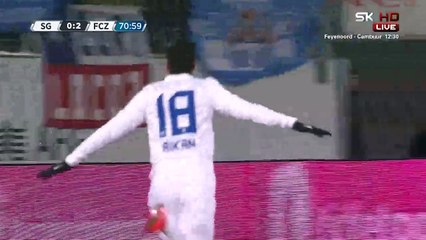 Avi Rikan 0:3 | St.Gallen - FC Zurich 07.02.2015 HD
