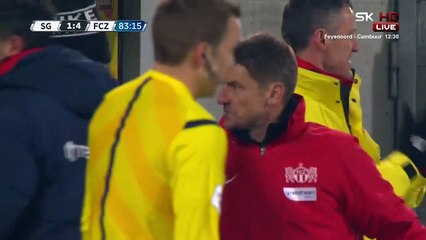 Armando Sadiku 1:4 | St.Gallen - FC Zurich 07.02.2015 HD