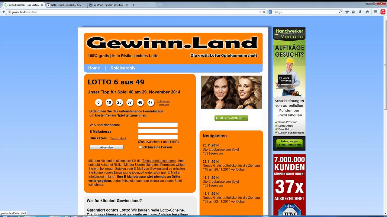 Lotto kostenlos - Gewinn.Land