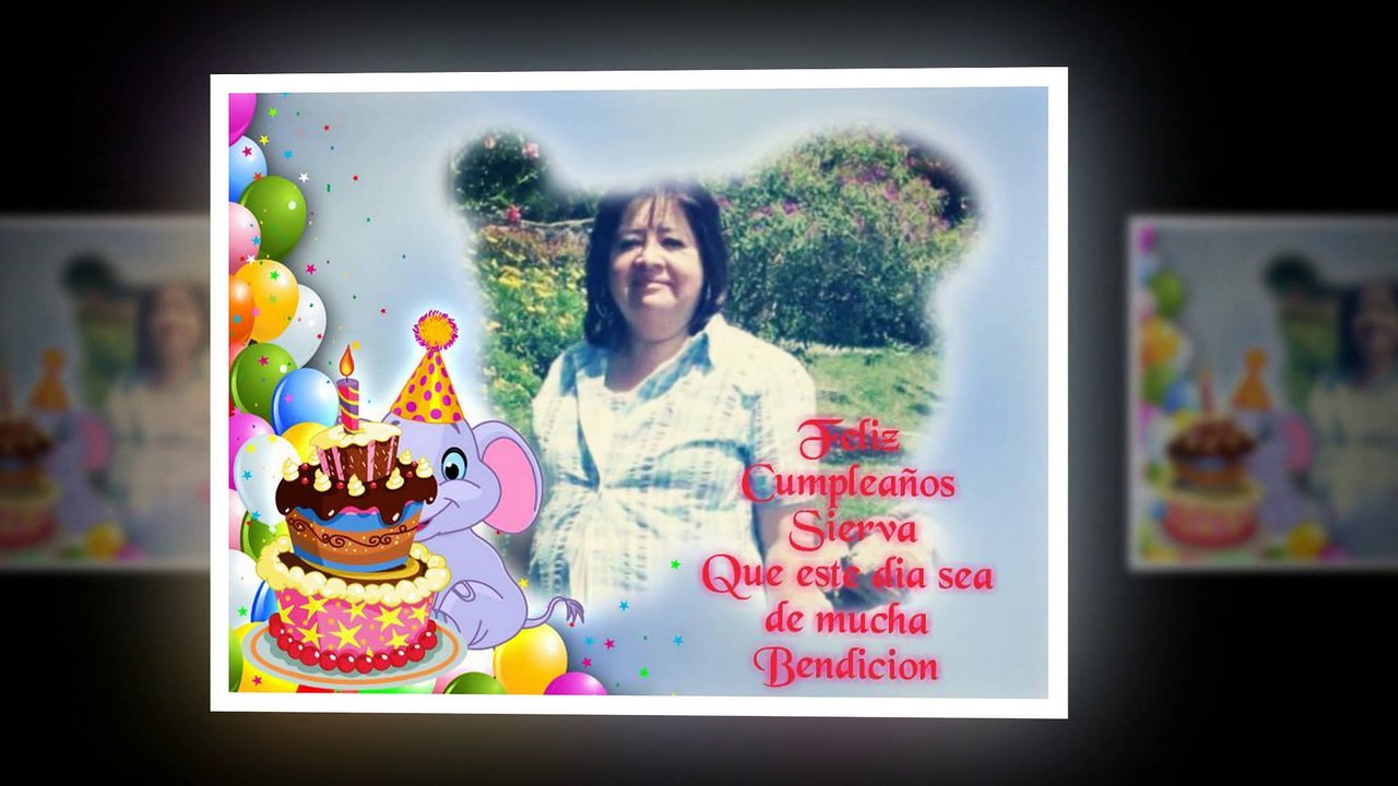 Feliz cumpleaños sierva Mayra