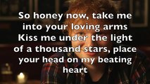 Piano Karaoke/Instrumental - Thinking Out Loud (higher key) - Ed Sheeran with lyrics