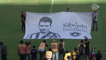 Na reabertura do estádio, Nilton Santos recebe homenagens