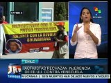 Activistas denuncian planes desestabilizadores contra Venezuela