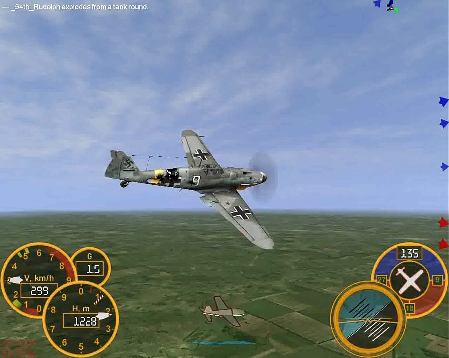 Il-2 Sturmovik Forgotten Battles Mice at work on a 109