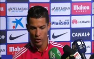 CRistiano Ronaldo le dice BRUTO a Periodista Atletico vs Real Madrid 4-0