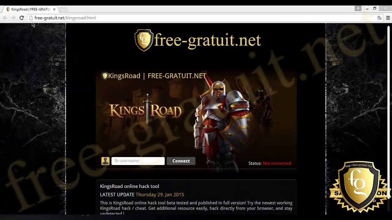 Gratuit KingsRoad Hack Cheat Coins Triche IOS ANDROID PC MAC 2015