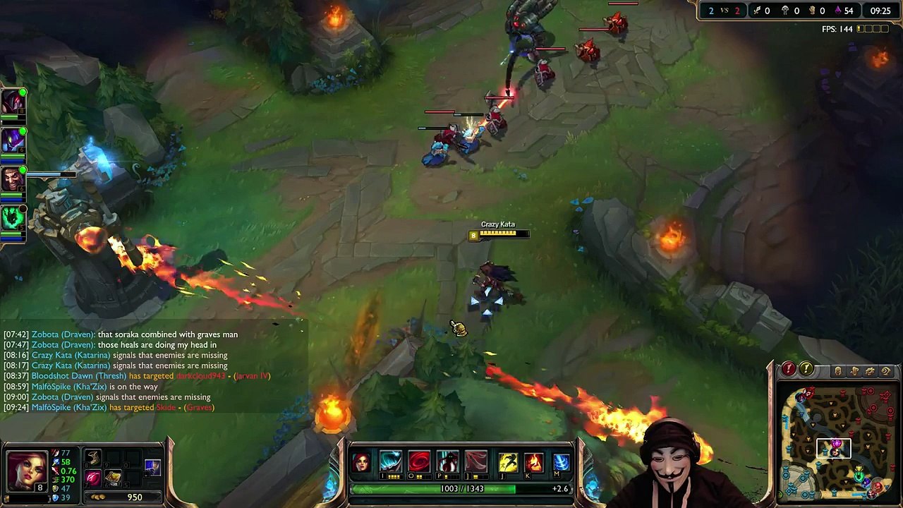 Crazy Kata play Katarina @ Mid - 2-3