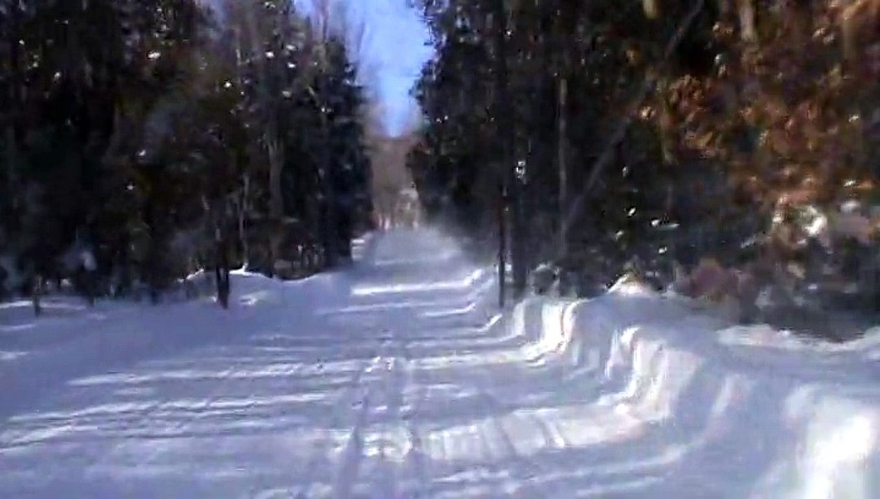 Randonnée motoneige 07.02.2015 vidéo 10 retour dans le sous bois.