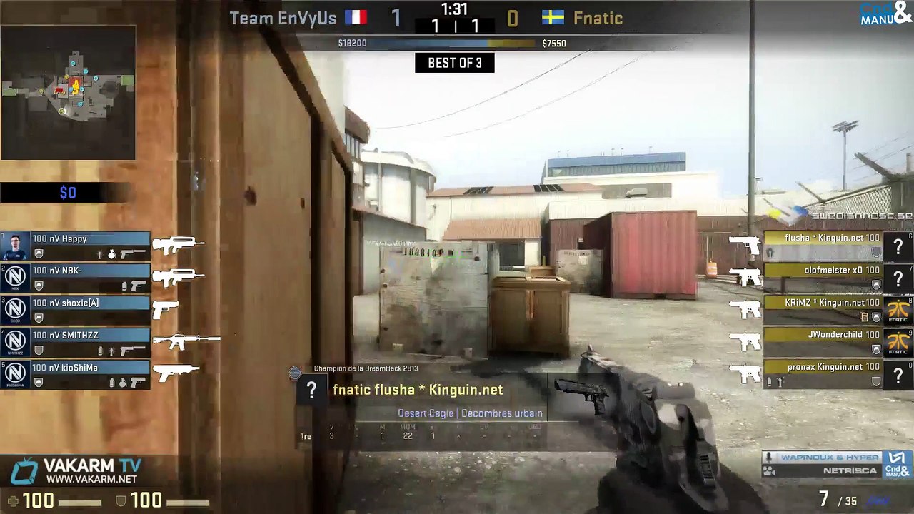 IOS Pantamera - EnVyUs vs Fnatic - Demi-Finale...