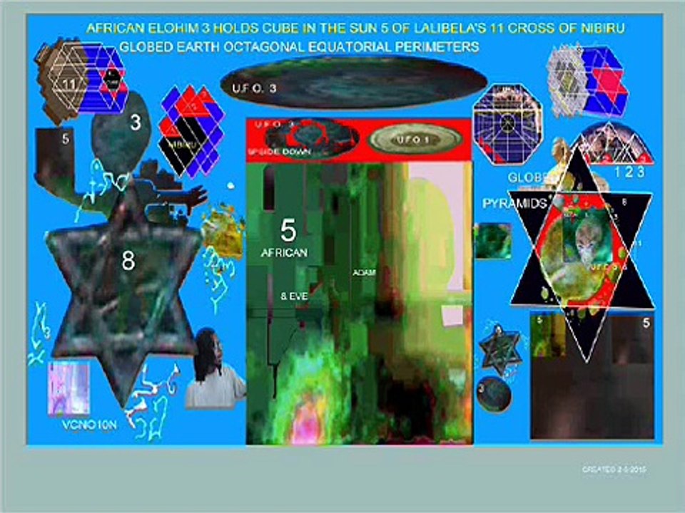 8-ALIEN 3 SPEAKS TO ADAM & EVE IN LALIBELA'S CROSS IMAGE OF NIBIRU & CUBE OF NEWJERUSALEM  DATA5