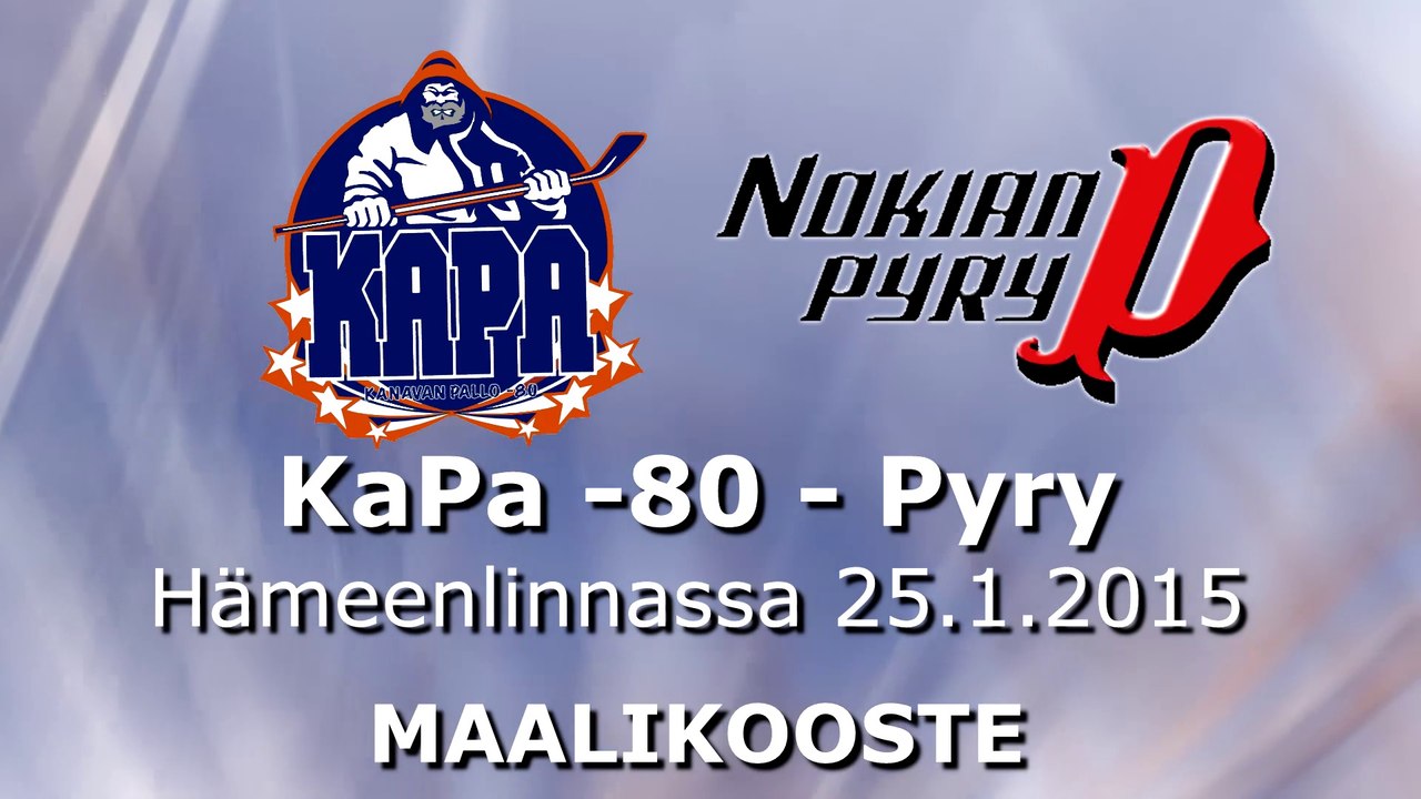 Maalikooste: KaPa -80 - Nokian Pyry (Hämeenlinna 25.1.2015)