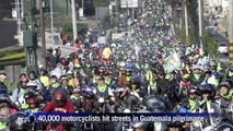 Tens of thousands of motorcyclists join pilgrimage in Guatemala