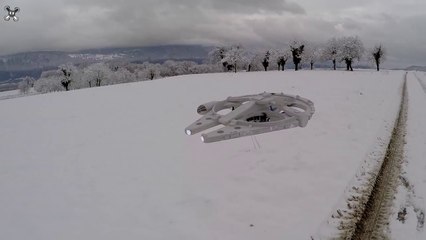 Un fan de Star Wars transforme son drone en Falcon Millenium