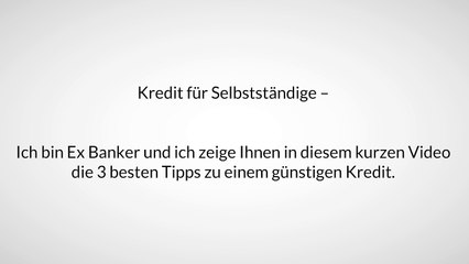 So bekommen Selbständige einen Kredit-ohne Bank
